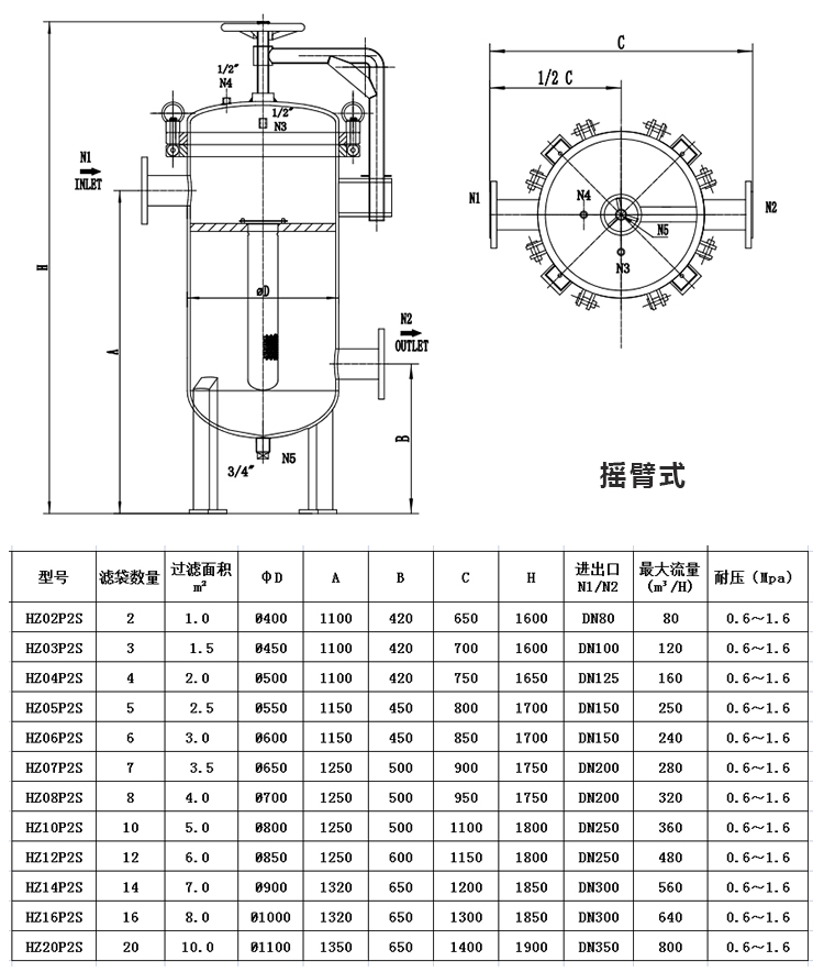 袋式過濾器 龜背式過濾器 多袋式過濾器_產品中心_第5張_河北環正過濾器械有限公司 袋式過濾器 龜背式過濾器 多袋式過濾器_http://m.golfflog.com.cn_產品中心_第5張